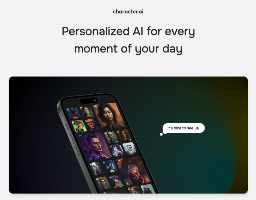 Character.AI's vision is building "personalized AI that can be helpful for any moment of your day". (CREDIT: Character.AI)